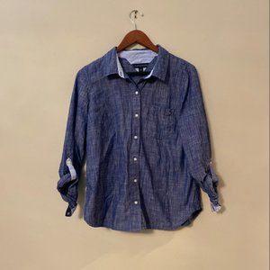 TOMMY HILFIGER  button down shirt, women jean top